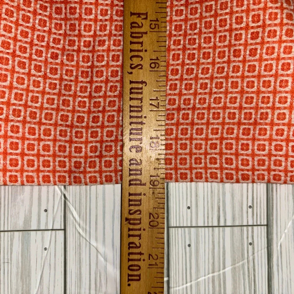 Boden Orange and white wool blend pattern mini skirt size 4R - Picture 4 of 6